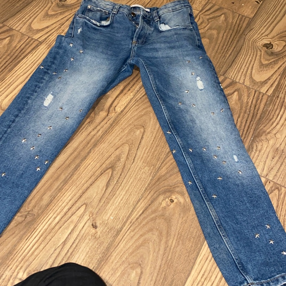 Zara Denim Jeans with Stars